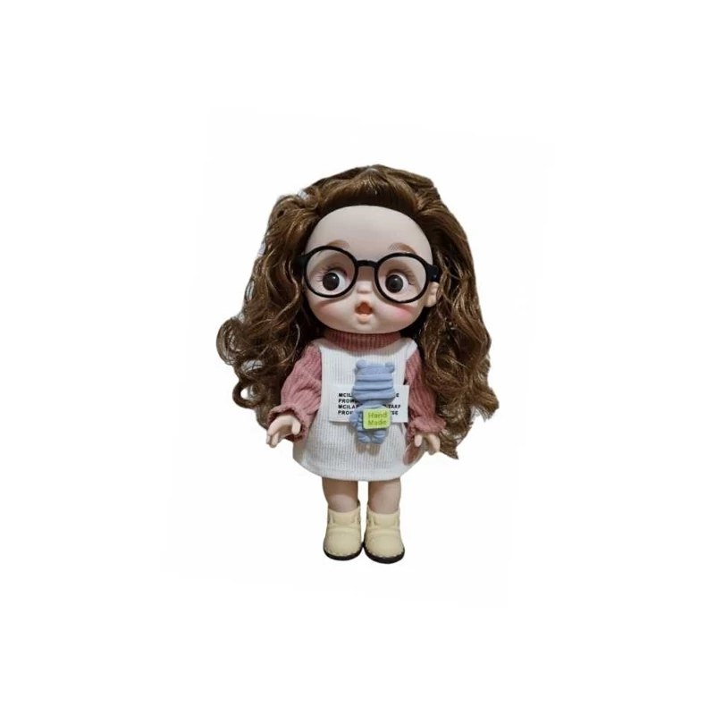 عروسک کره ای بانمک موزیکال با لباس کبریتی