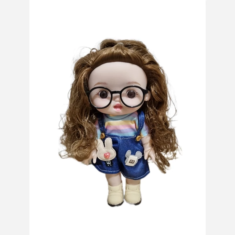 عروسک کره ای موزیکال با نمک با لباس آبی