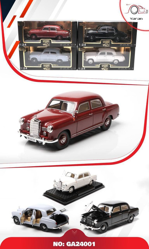 ماکت بنز 180 با ابعاد 20×7 سانتیمتر